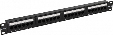 Patch Panel 19" 1U UTP 24 port кат.5e Exegate <EX256752RUS> разъём KRONE&110 (dual IDC)