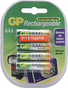 Аккумулятор GP 100AAAHC3-4 (1.2V, 950mAh) NiMh, Size "AAA" <уп. 4 шт>