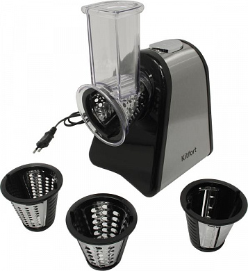 Kitfort <KT-1384> Электротёрка (200W, 3 терки, 1 барабан для шинковки)