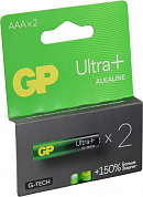 GP Ultra+ 24AUPA21-2CRSB2 (LR03) Size AAA, щелочной (alkaline) <уп. 2 шт>