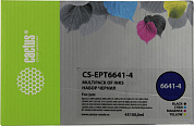 Чернила Cactus CS-EPT6641-4 B/C/M/Y для Epson L100/200/300/455/550 (4x100мл)