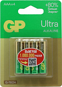GP Ultra GP24AUA21-2CRSBC4 (LR03) Size AAA, щелочной (alkaline) <уп. 4 шт>