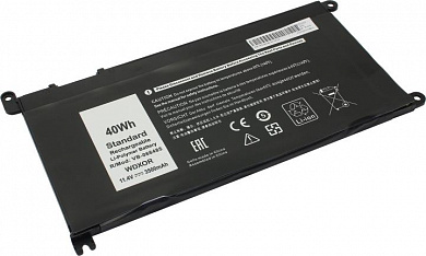 <VB-066485/DE WDXOR-H-3S1P Black> Aккумулятор для ноутбуков Dell  (Li-Ion, 11.4V, 3500mAh)