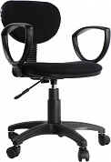 Бюрократ CH-213AXN/B          Стул офисный с подлокотником (чёрный)