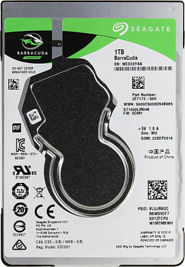 HDD 1 Tb SATA 6Gb/s Seagate Barracuda Compute <ST1000LM048> 2.5" 5400rpm 128Mb