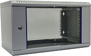 ЦМО ШРН-Э-6.350 Шкаф 19" настенный, серый 6U 600*350, дверь стекло-метал