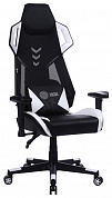 Кресло игровое Cactus CS-CHR-090BLW черный/белый сиденье черный/белый эко.кожа крестовина пластик пластик черный/белый