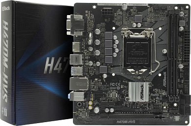 ASRock H470M-HVS (RTL) LGA1200 <H470> PCI-E Dsub+HDMI GbLAN SATA MicroATX 2DDR4