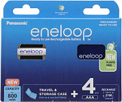 Аккумулятор Panasonic Eneloop BK-4MCDEC4BE (1.2V, 800mAh) NiMh,Size "AAA" <уп. 4 шт>