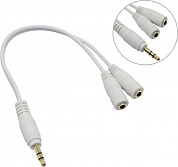 5bites <AA-3MF2-02WH> Кабель-разветвитель Jack3.5-M --> 2xJack3.5-F