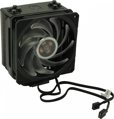 Cooler Master<RR-212S-20PC-R1> Hyper 212 RGB Black ed.(4пин,1155/1366/2011/2066/AM4-FM2, 8-30дБ, 650-2000об/мин)