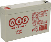Аккумулятор WBR GP672 (6V, 7.2Ah) для UPS