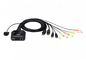 ATEN <CS22DP> 2-port USB DisplayPort Cable KVM Switch