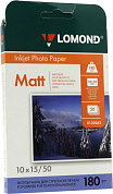 LOMOND 0102063 (A6, 10x15см, 50 листов, 180 г/м2) бумага матовая