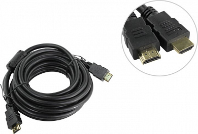 AOpen <ACG711D-5м> Кабель HDMI to HDMI (19M -19M) 5м 2 фильтра ver2.0