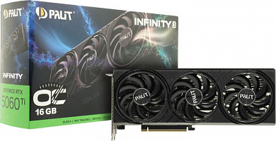 16Gb <PCI-E> GDDR7 Palit INFINITY 3 OC <NE7506TS19T1-GB2061S> (RTL) HDMI+3xDP <GeForce RTX5060Ti>