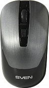 SVEN Wireless Optical Mouse <RX-380W Metallic Gray> (RTL) USB 4btn+Roll