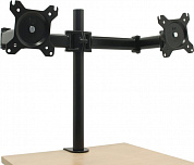 Cactus <CS-VM-D29-BK Black> настольный кронштейн для 2 мониторов (VESA75/100, 2x8кг)