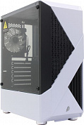 Miditower 1STPLAYER FIREROSE F3-A <F3-A-WH-4F1> Black&White ATXбез БП, с окном