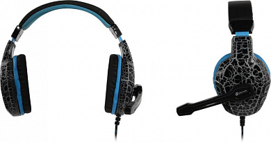 Наушники с микрофоном OKLICK HS-L400G <Black-Blue> (шнур 1.8м) <359480>