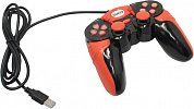 Геймпад Dialog Action <GP-A15 Black-Red> (Vibration, 12кн, 8 поз.перекл, 2 мини-джойстика, USB)