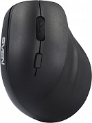 SVEN Wireless Vertical Mouse <RX-550SW Black> (RTL) USB/BT 6btn+Roll