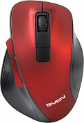 SVEN Wireless Optical Mouse <RX-525SW Red> (RTL) USB 6btn+Roll