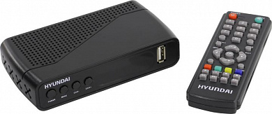 Hyundai <H-DVB500> (Full HD A/V Player, HDMI, RCA, 2xUSB2.0, DVB-T2/DVB-C, ПДУ)