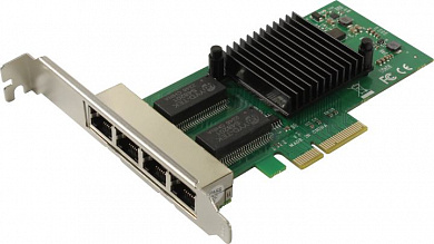 Orient <XWT-INT350L4V2PE4> (RTL) PCI-Ex4 4xUTP 1000Mbps