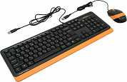 Клавиатура A4Tech Fstyler F1010 Orange (Кл-ра, USB,+Мышь,4кн, Roll, USB)