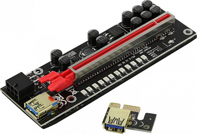 <PCE164P-N09 V011-PRO PULS> Адаптер PCI-Ex1 M --> PCI-Ex16 F