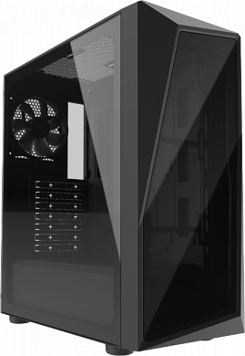 Miditower Cooler Master <CP520-KGNN-S03> CMP 520L Black ATX БезБП, с окном