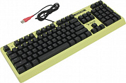 Клавиатура Bloody B810RC <Punk Yellow/LK Blue>  <USB> 104КЛ, подсветка клавиш