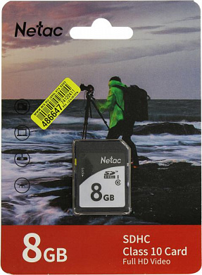 Netac <NT02P600STN-008G-R> SDHC Memory Card 8Gb UHS-I U1 Class 10