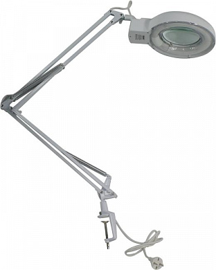 Rexant <8066D-1 31-0001> Лупа с подсветкой на струбцине (127мм,1.75x, 22W, белая)