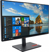 27"   ЖК монитор Lenovo ThinkVision P27h-30 <63A1GAR1CB> с поворотом экрана (LED, 2560x1440, HDMI,DP,USB3.2 Hub)