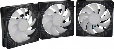 GameMax KF300 BK (4пин, 120x120x25mm 3шт, 31.21дБ, 800-1600об/мин)