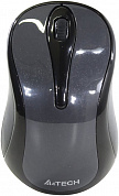 A4Tech Wireless Zero Delay Mouse <G3-280A Glossy Grey> (RTL) USB  3but+Roll, беспроводная,уменьшенная