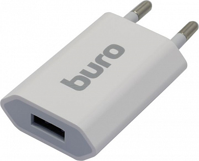 Buro <TJ-164W> Зарядное устройство USB (Вх. AC100-240V, Вых. DC5V, USB) <338742>