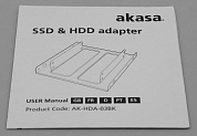 Akasa <AK-HDA-03-KT02> Крепление 3.5" для HDD/SSD 2.5", 2шт