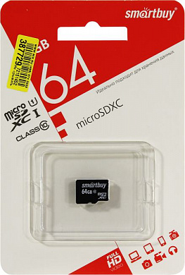 SmartBuy <SB64GBSDCL10-00LE> microSDXC 64Gb Class10