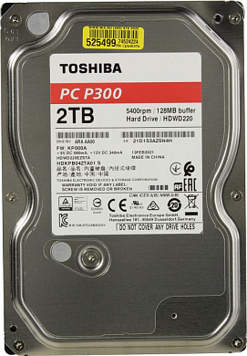HDD 2 Tb SATA 6Gb/s Toshiba P300 <HDWD220EZSTA> (RTL) 3.5" 5400rpm 128Mb