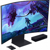54.6"    ЖК монитор Samsung Odyssey Ark S55CG97WNI с пов.экрана (Curved QD miniLED, 3840x2160, HDMI,DP,USB2.0 Hub)
