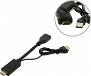 KS-is <KS-501> Кабель-адаптер HDMI (19M) -> DisplayPort (F), питание USB