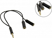 Telecom <TAV204M-0.2M> Кабель-разветвитель Jack3.5-M --> 2xJack3.5-F