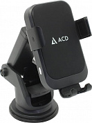 ACD <ACD-W15QI-V1B> Универсальный автомобильный держатель (беспроводная зарядка, крепление на решетку вентиляции)