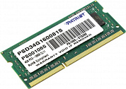 Patriot <PSD34G160081S> DDR3 SODIMM  4Gb <PC3-12800> CL11 (for NoteBook)