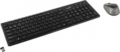 Genius Smart KM-8230 Black (Кл-ра,USB,FM+Мышь3кн, Roll,USB,FM) (31340015408)