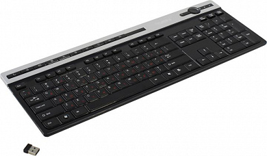 Клавиатура SVEN Wireless KB-E5500W Black <USB> 115КЛ, беспроводная