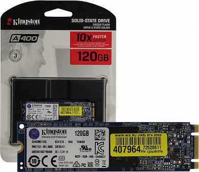 SSD 120 Gb M.2 2280 B&M 6Gb/s Kingston A400 <SA400M8/120G> 3D TLC